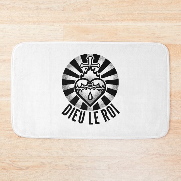 Item preview, Sacred Heart of Jesus Quote Dieu Le Roi designed and sold by HalpinDesign.