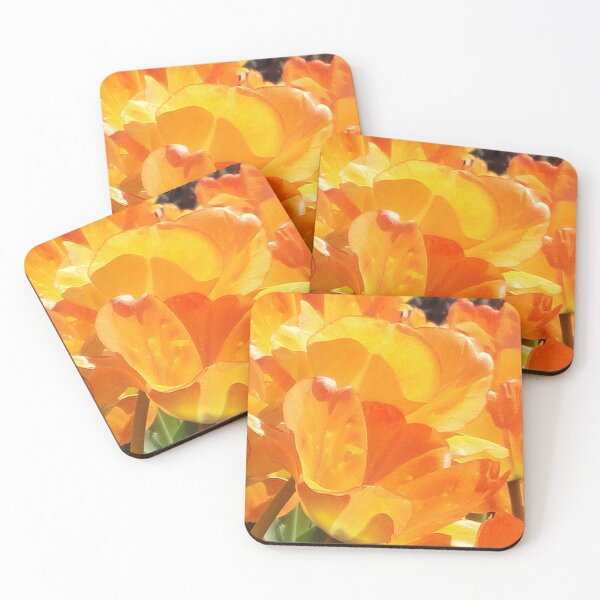 Item preview, Close-up Orange and Yellow Tulips designed and sold by HRSCreates.