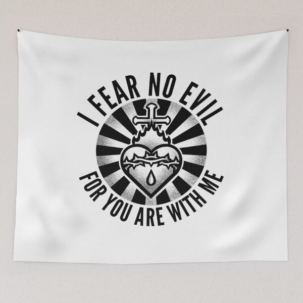 Item preview, Sacred Heart of Jesus Quote Fear designed and sold by HalpinDesign.
