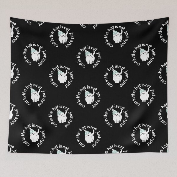 Item preview, Funny logo for cat lovers. Cat in the hat is not just a pet. designed and sold by sunvic.