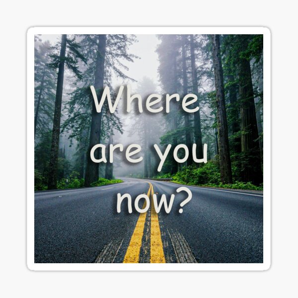 Where Are You Now Stickers Redbubble