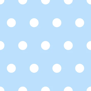 Imagen de la obra White Polka Dots on sky blue Background de Patternsonly