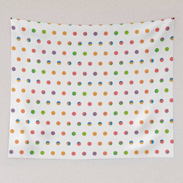 Aperçu de l'œuvre Colorful polka dots créée et vendue par Patternsonly.