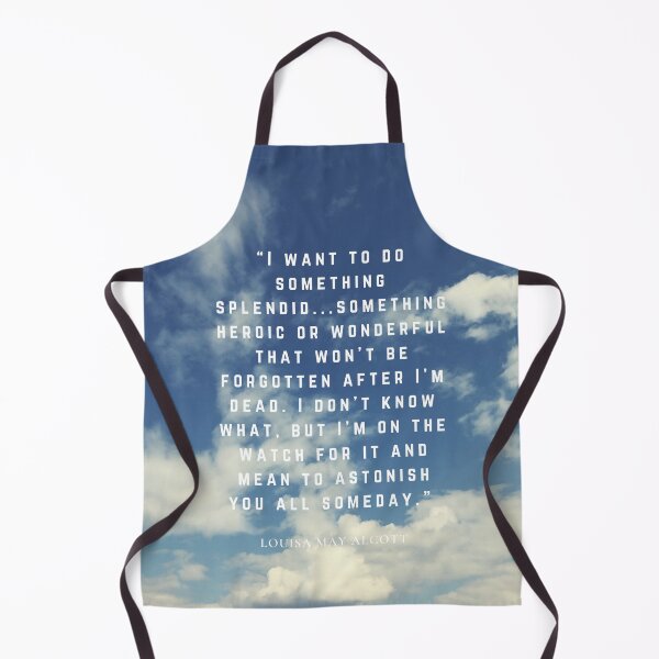 Item preview, Louisa May Alcott with Cloud Background designed and sold by JustabitBookish.