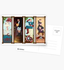 Avengers Stretching Portraits Postcards