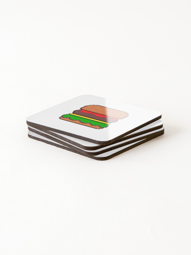 Thumbnail 4 of 5, Coasters (Set of 4), Burger designed and sold by RoverMoss.
