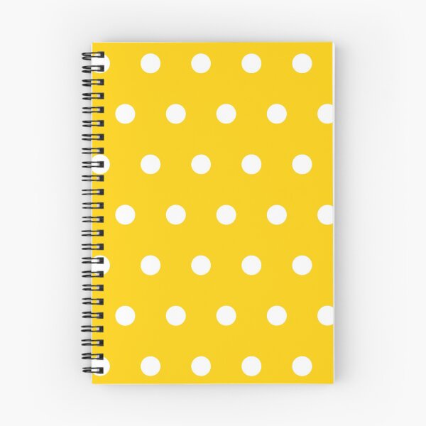 Item preview, White Polka Dots on yellow Background  designed and sold by Patternsonly.