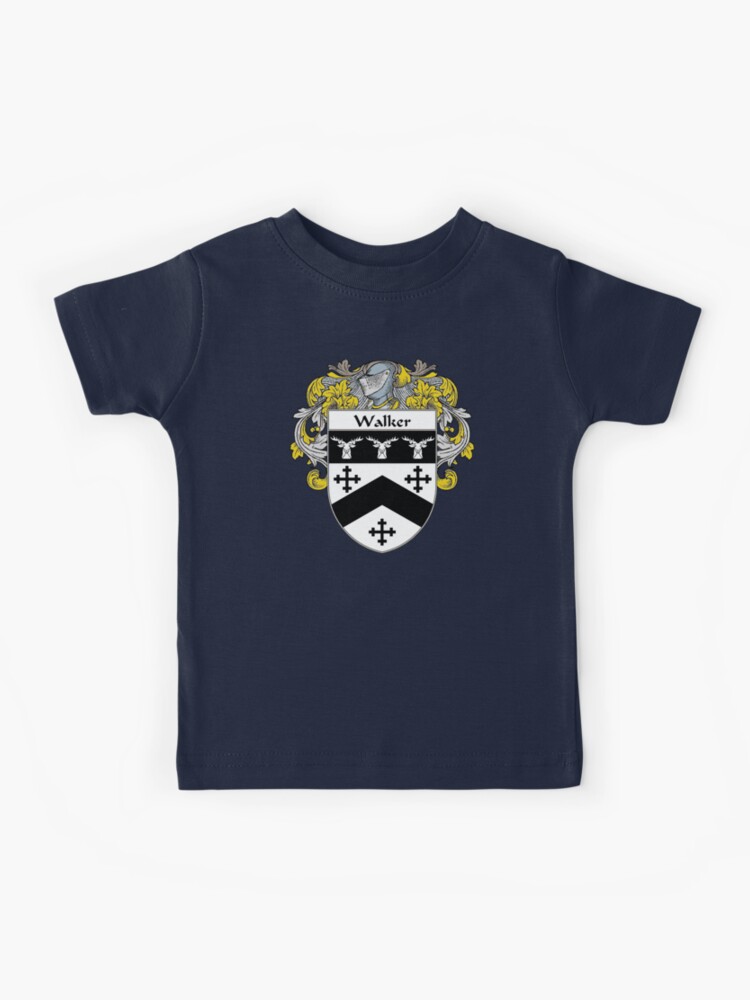 Walker Coat of Arms / Walker Family Crest Kids T-Shirt for Sale by William  Martin
