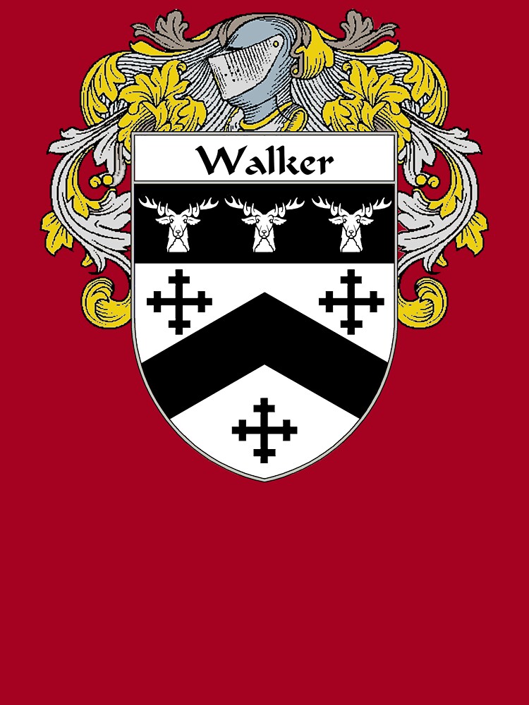 Walker Coat of Arms / Walker Family Crest Kids T-Shirt for Sale by William  Martin