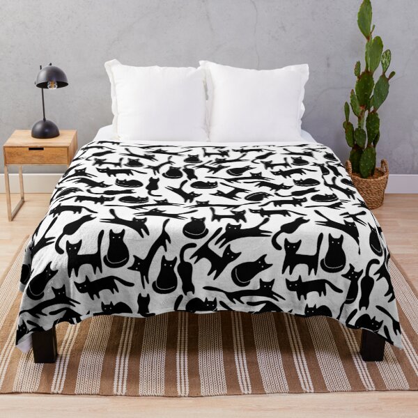 Item preview, My Cat Is My Therapist - Black And White Cat Pattern designed and sold by mewsis.
