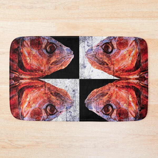 Item preview, Fish Head Abstract Art Grunge Style designed and sold by NeonAbstracts.
