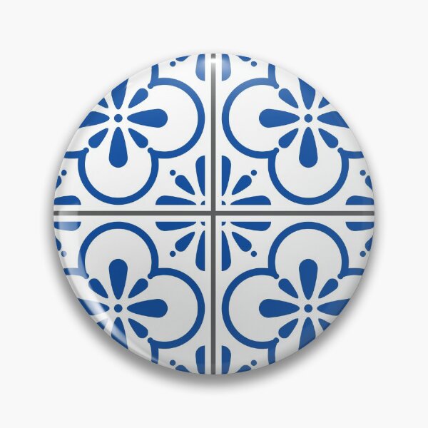 Item preview, BLUE AND WHITE MEDITERRANEAN TILE PATTERN designed and sold by Jonsa.