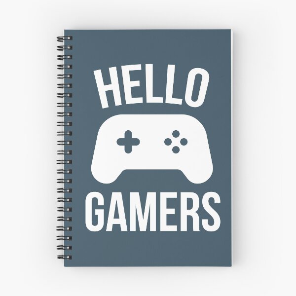 Item preview, Hello Gamers (Dark Blue/Grey BG) designed and sold by FilipeFerreira.