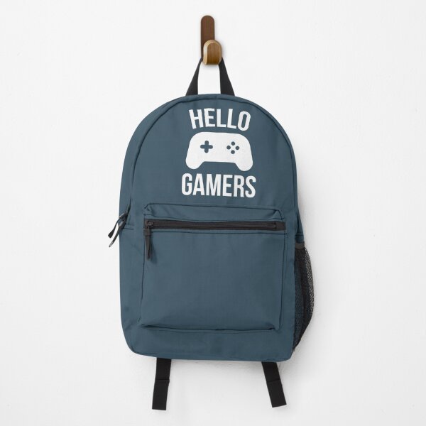 Item preview, Hello Gamers (Dark Blue/Grey BG) designed and sold by FilipeFerreira.