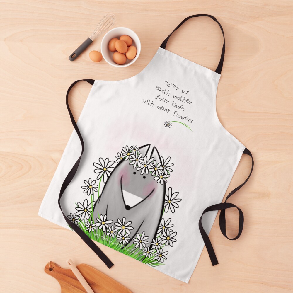 With Many Flowers Apron