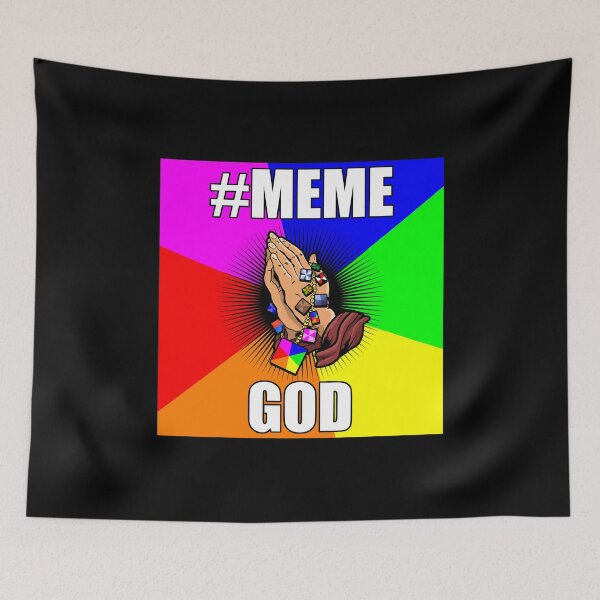 Item preview, MEME GOD memegod Internet Memes Pun Joke praying hands designed and sold by NYGhost.