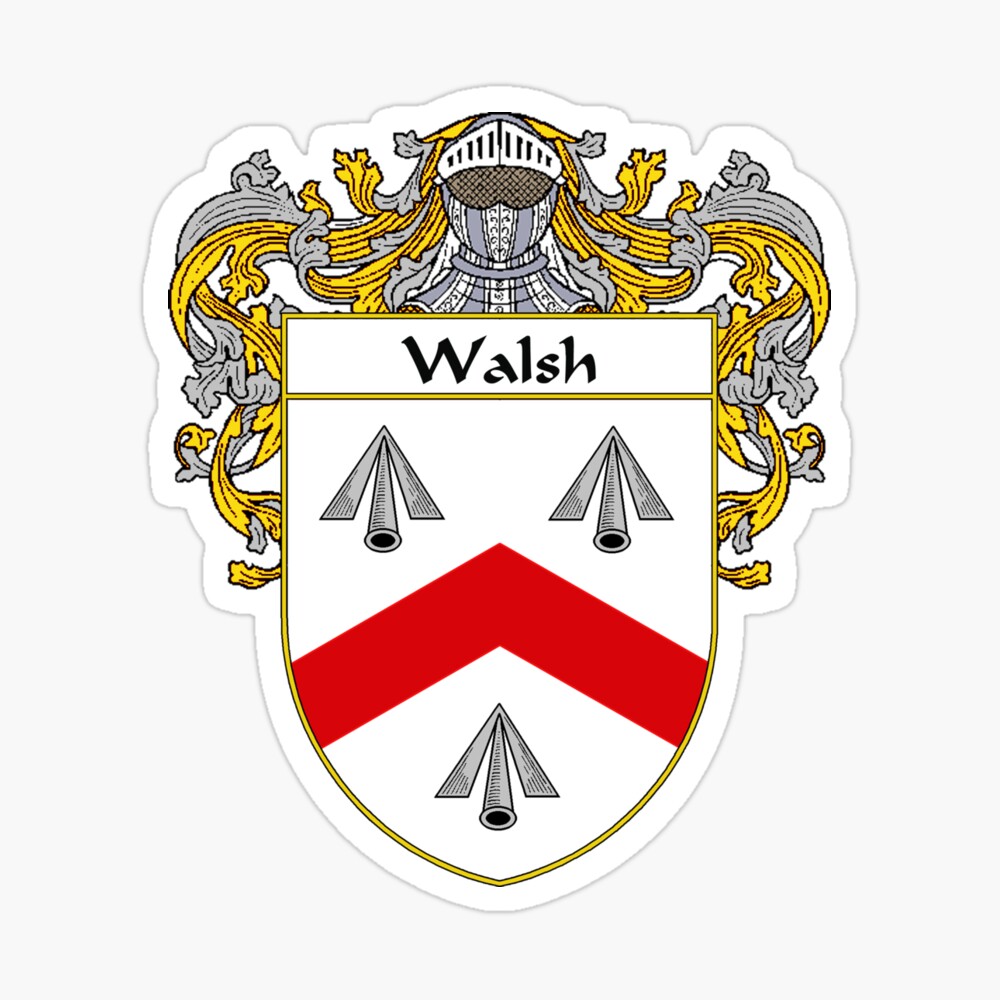 Walsh Coat Of Arms Walsh Family Crest Photographic Print By Irisharms Redbubble