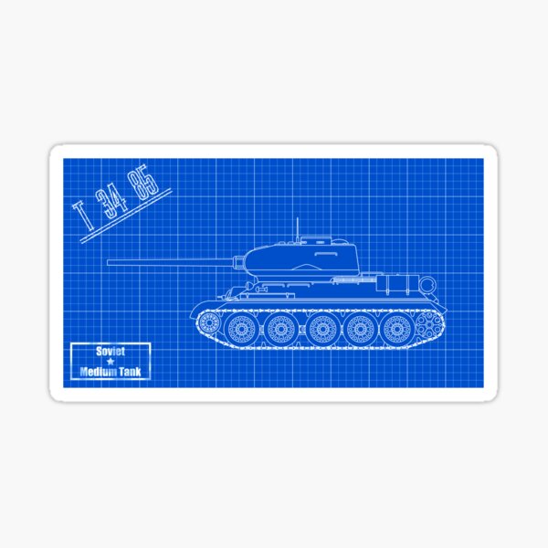 T 34 Tank Stickers for Sale