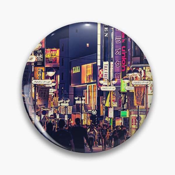 Item preview, Calle de Tokio- ambiente nocturno designed and sold by afrapaints.