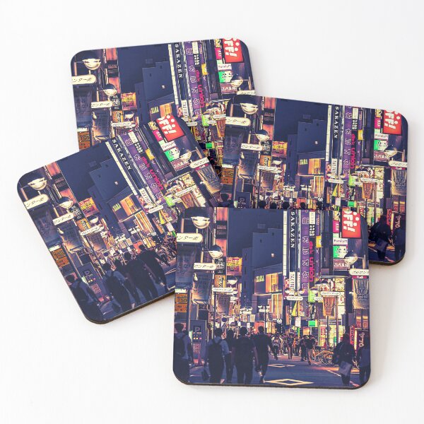 Item preview, Tokyo street- night setting designed and sold by afrapaints.