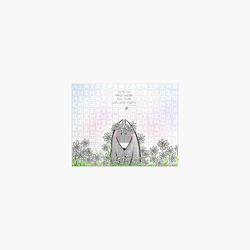 With Many Flowers Jigsaw Puzzle
