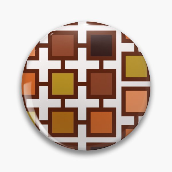 Item preview, Multi brown colour Polka square designed and sold by Patternsonly.