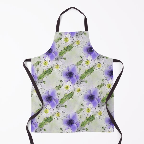 Item preview, Whimsical Purple and White Anemones designed and sold by Clare Walker.