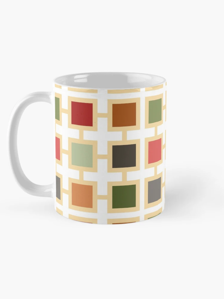 Thumbnail 5 of 6, Coffee Mug, Square pattern designed and sold by Patternsonly.