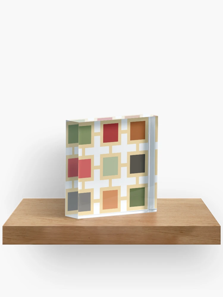 Thumbnail 2 of 5, Acrylic Block, Square pattern designed and sold by Patternsonly.