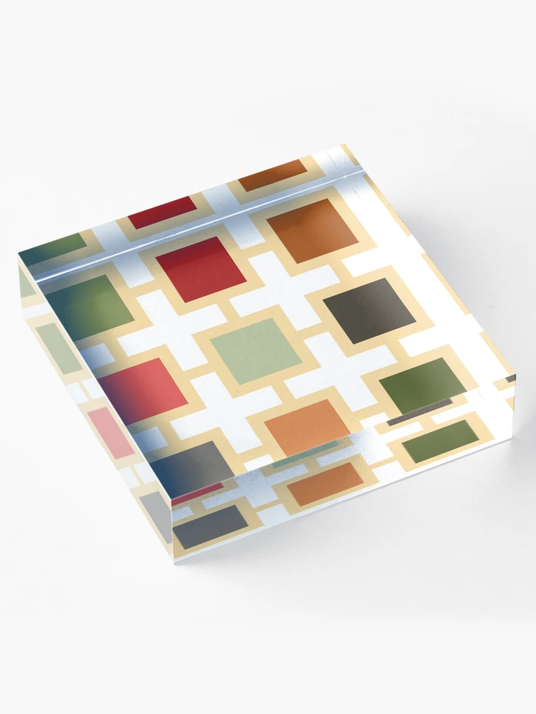 Thumbnail 4 of 5, Acrylic Block, Square pattern designed and sold by Patternsonly.