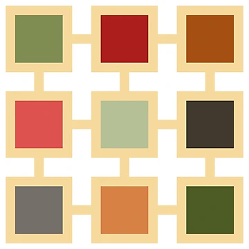 Artwork thumbnail, Square pattern by Patternsonly