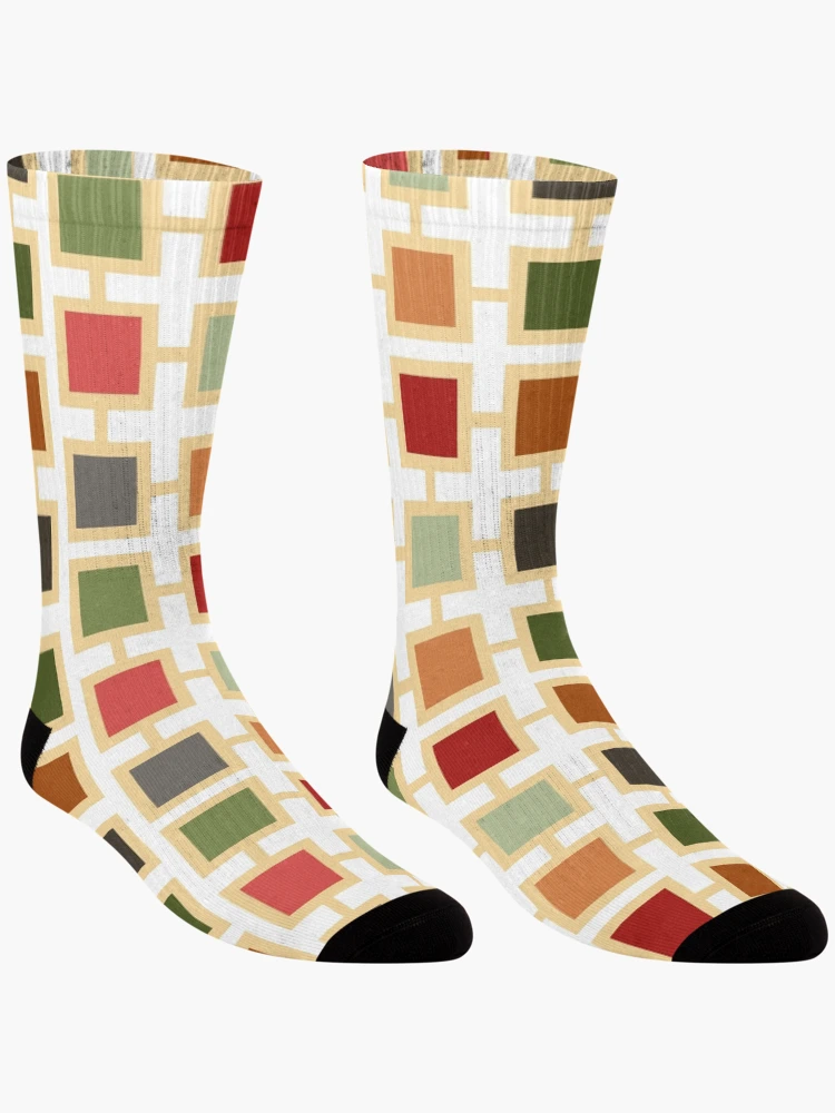 Thumbnail 3 of 5, Socks, Square pattern designed and sold by Patternsonly.