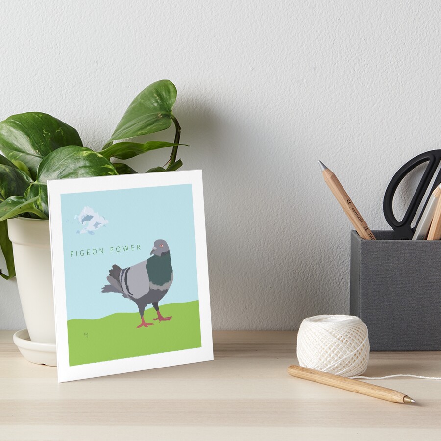 Pigeon Power Art Board Print