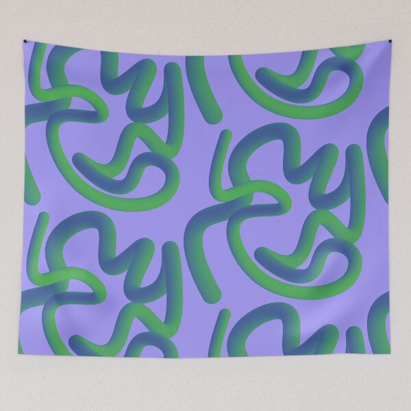 Item preview, Blue and green abstract shape designed and sold by NoCoastShop.