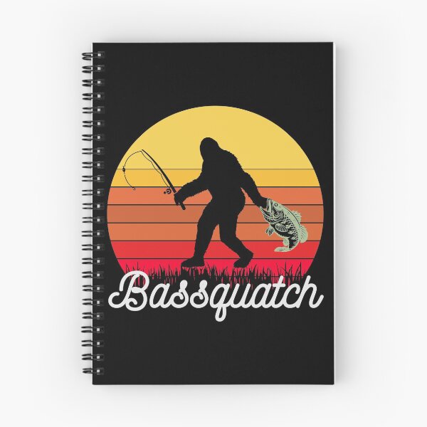 Item preview, Funny Retro Bassquatch Bigfoot Fishing designed and sold by Steave-Gibson.