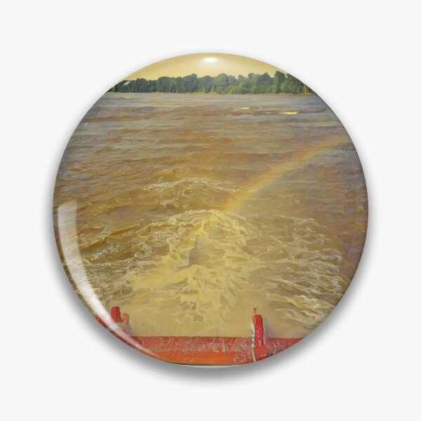 Item preview, Rainbow Over Delta Queen's Paddlewheel designed and sold by Redhead1022.