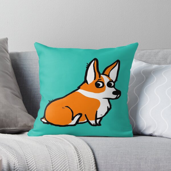 Sitting Corgi Dekokissen