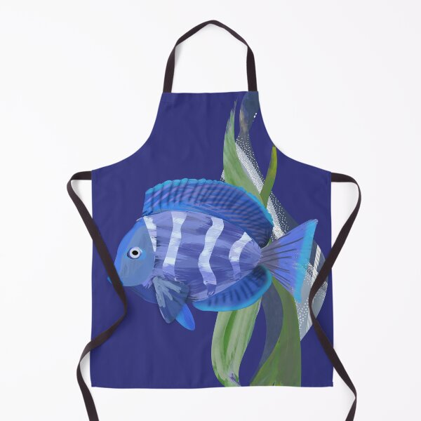 Item preview, Bright blue tropical fish watercolor illustration - Caroline Laursen Original designed and sold by Caroline Laursen.