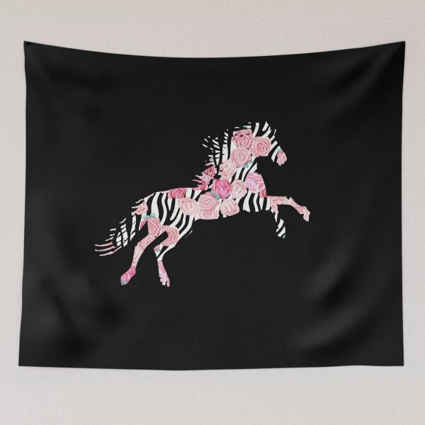 Item preview, Roses Zebra Animal Print - Jumping Horse designed and sold by cannevas.