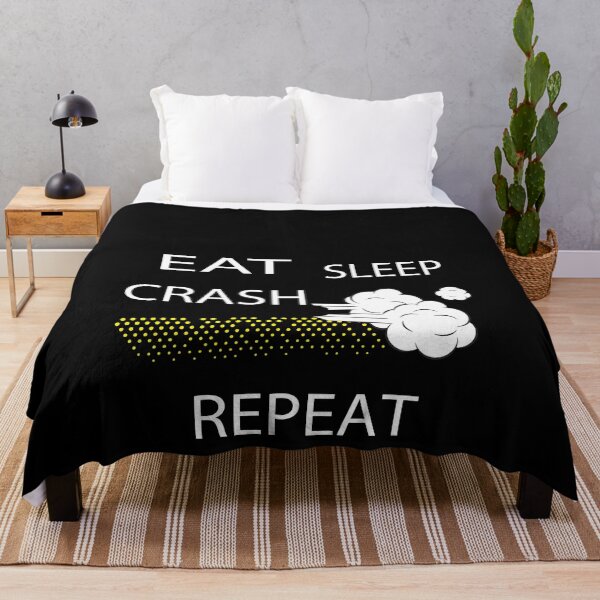 Item preview, Eat sleep crash repeat designed and sold by hicham4you.
