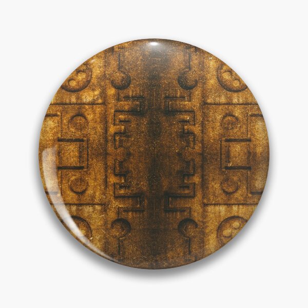 Item preview, Architecture Wall Symmetry in Orange Aztec Motif designed and sold by NeonAbstracts.