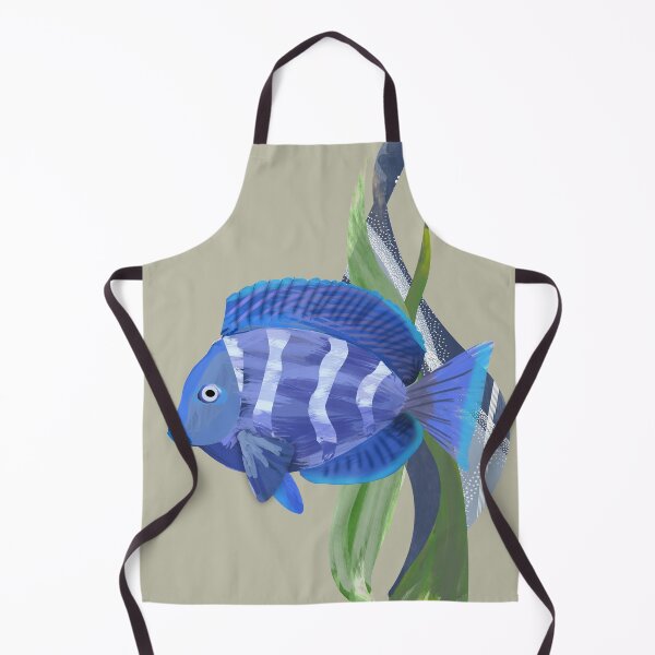 Item preview, Bright blue tropical fish watercolor illustration - Caroline Laursen Original designed and sold by Caroline Laursen.