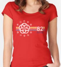 EPCOT Center Vintage Stil Distressed Pavillon Logos Tailliertes Rundhals-Shirt