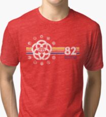 EPCOT Center Vintage Style Distressed Pavilion Logos Tri-blend T-Shirt