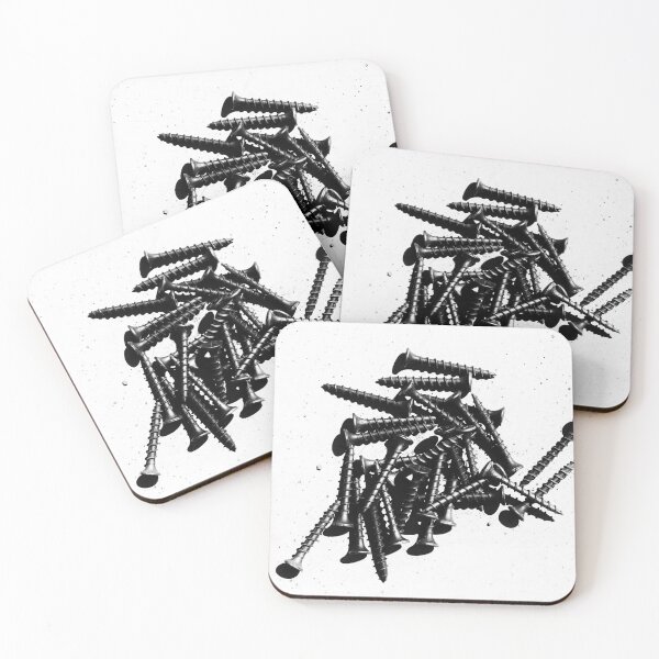 Item preview, Screw Loose Black and White Abstract Art designed and sold by NeonAbstracts.
