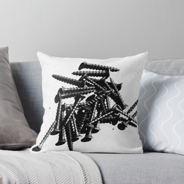 Aperçu de l'œuvre Vis lâche Art abstrait noir et blanc créée et vendue par NeonAbstracts.