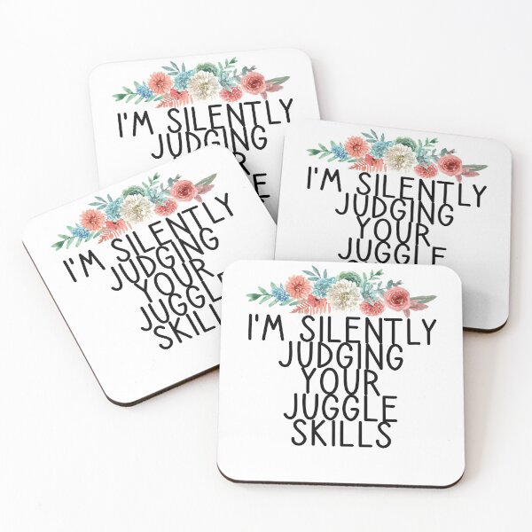 Item preview, I'm Silently Judging Your Juggle Skills / Funny Juggling Gift / Juggler Player Gift / Juggling Lover Saying Floral Design designed and sold by Chamssou.