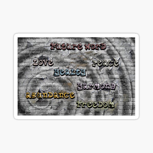 Future world street Sticker