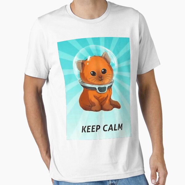 Artikel-Vorschau von Subnautica Keep Calm Kitty Feste Farbe, designt und verkauft von AnchovyFried.