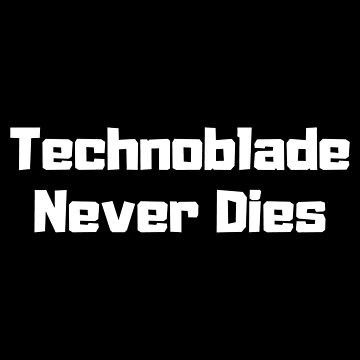 Technoblade never dies. Sticker for Sale by InniCat